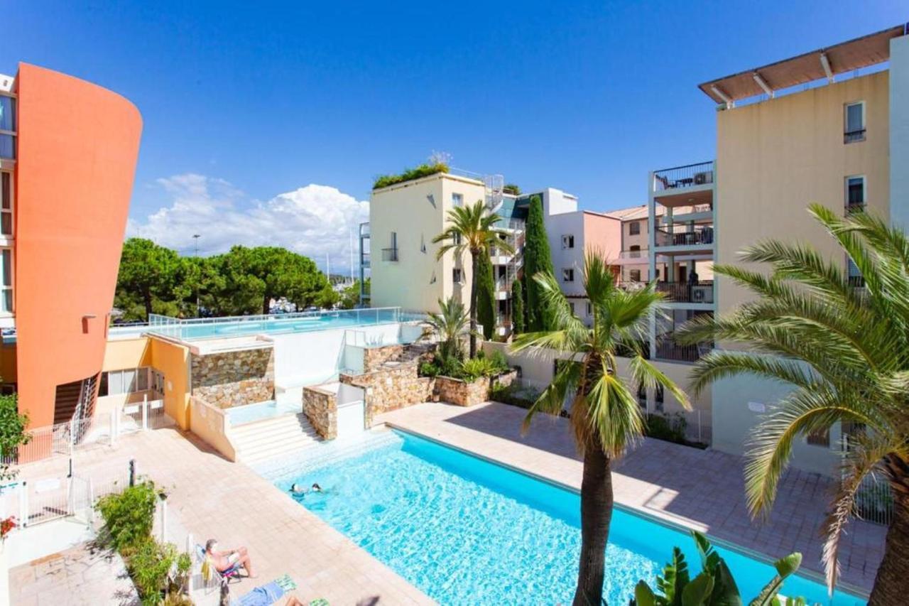 Appartement Port Prestige - Terrasse - Piscine - Parking Антиб Екстериор снимка
